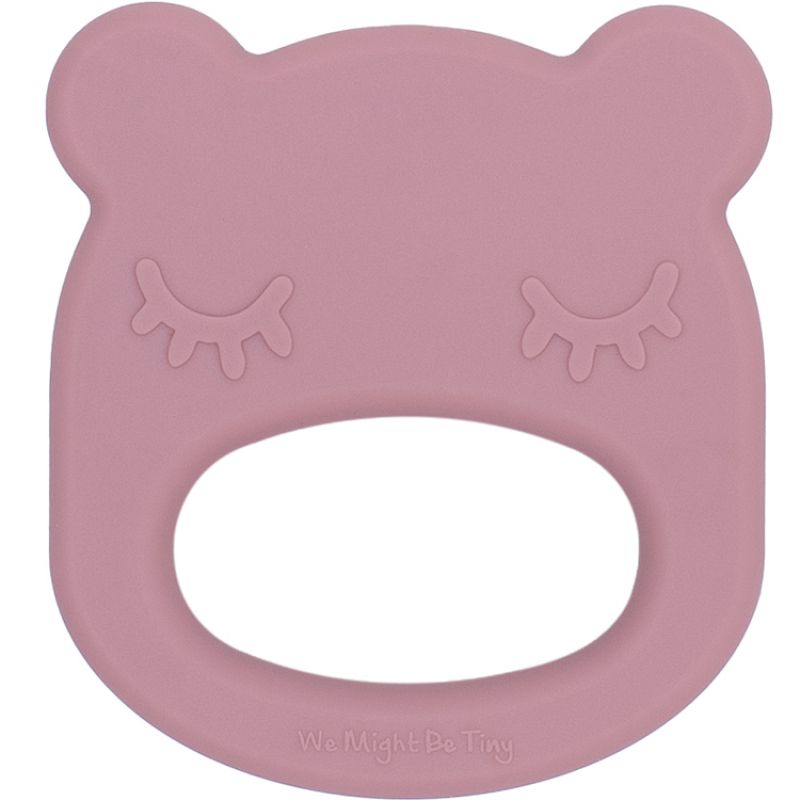 Anneau de dentition en silicone ours dusty rose We Might Be Tiny