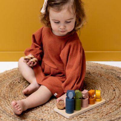 Jouet à encastrer 2 en 1 en bois