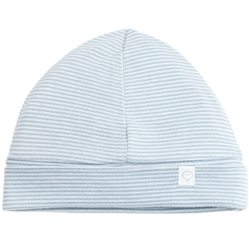 Bonnet en coton et bambou bleu clair (0-3 mois) MORI