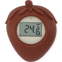 Thermomètre de bain en silicone fraise  par Konges Slojd