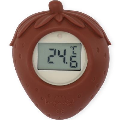 Thermomètre de bain en silicone fraise