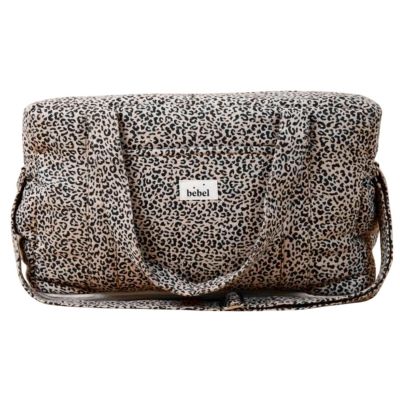Sac à langer 24-48h Léopard beige BEBEL