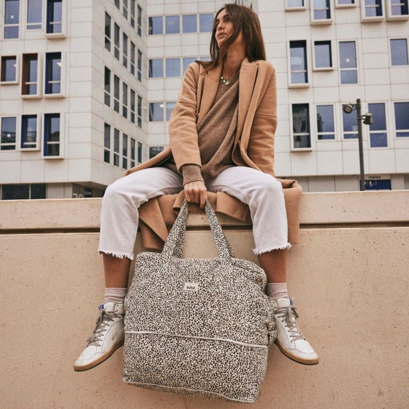 Sac à langer 24-48h Léopard beige BEBEL Ambiance 2