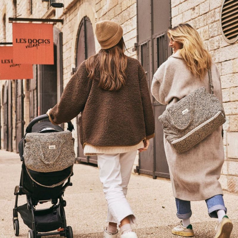 Sac à langer 24-48h Léopard beige BEBEL Ambiance 4