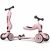 Variation Rose, noir du produit Porteur évolutif en trottinette Highwaykick 1 Rose de la marque Scoot and ride