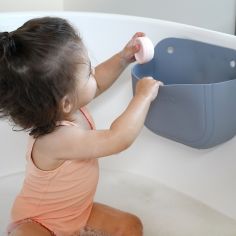 Coffret panier galet + jouets de bain silicone