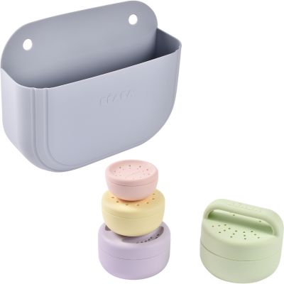 Coffret panier galet + jouets de bain silicone  par Béaba