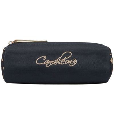 Trousse 1 compartiment Navy Gold Leopard Caméléon