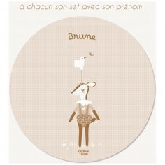 Set de table Faon personnalisable - Charlie et Suzie