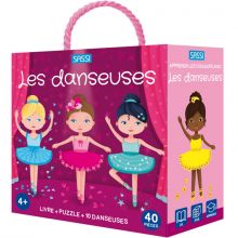 Livre et puzzle Les danseuses (40 pièces)  par Sassi Junior