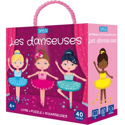 Livre et puzzle Les danseuses (40 pièces) Sassi Junior