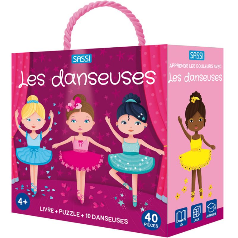 Livre et puzzle Les danseuses (40 pièces) Sassi Junior