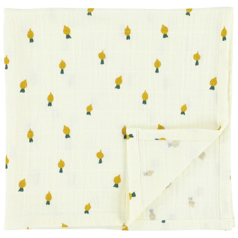 Lot de 2 langes en mousseline de coton Tiny Turnip (110 x 110 cm) Trixie