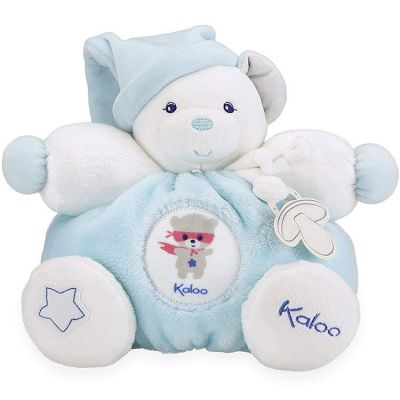 Doudou attache sucette Imagine Patapouf Ourson bleu (25 cm) Kaloo