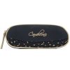 Trousse 2 compartiments Navy Gold Leopard - Caméléon