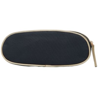Trousse double compartiment Navy Gold Leopard