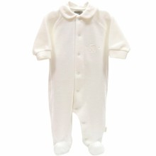 Pyjama chaud écru (6 mois : 68 cm)  par Cambrass