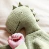 Doudou plat Bliss Sage Mr. Dino  par Trixie