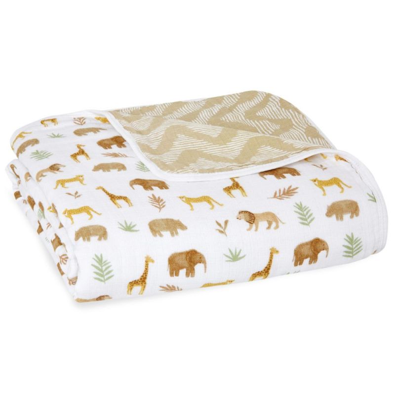 Couverture en coton essentials tanzania great migration (60 x 60 cm) aden + anais