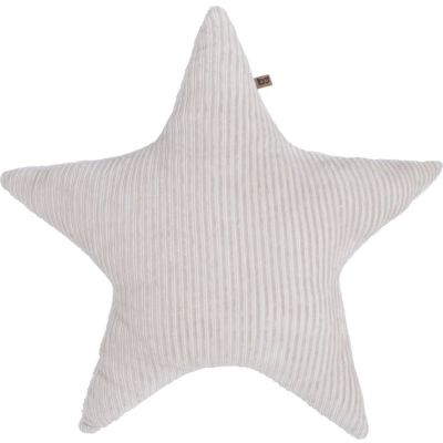 Coussin étoile teddy Sense gris caillou (45 cm)