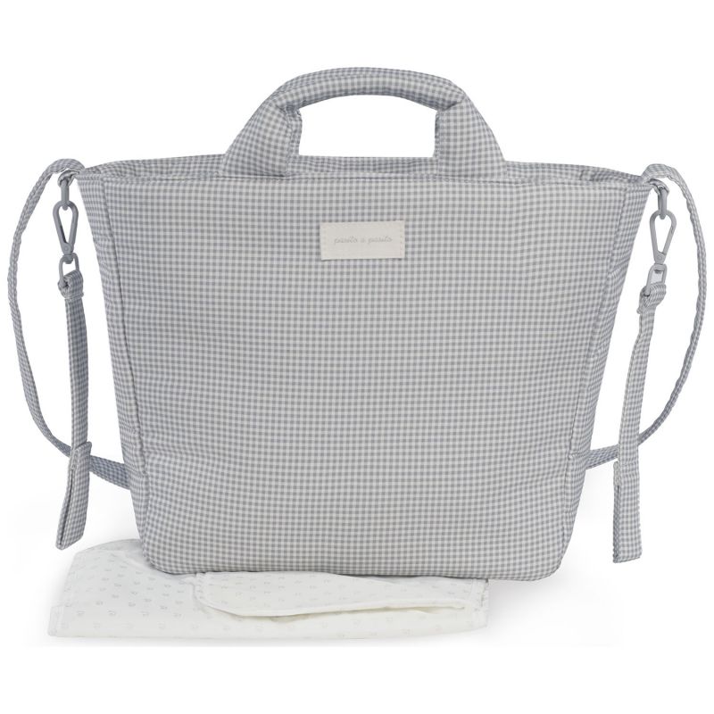 Sac à langer Little Bloom Vichy Gris Pasito a pasito Produit 1