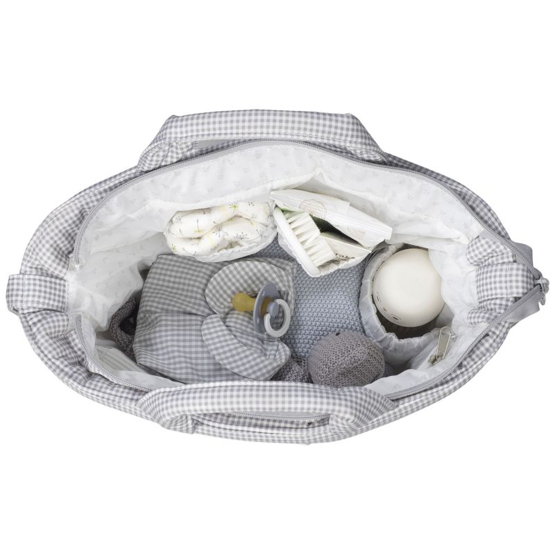 Sac à langer Little Bloom Vichy Gris Pasito a pasito Produit 6