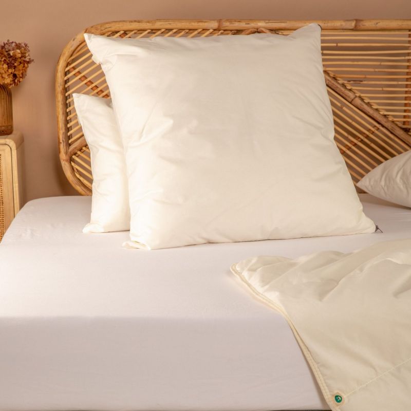 Oreiller moelleux Maui en coton bio (60 x 60 cm) Kadolis Ambiance 4