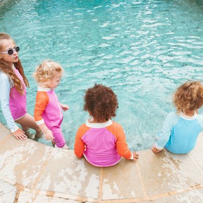 Tee-shirt anti-UV Rose Rouge (4-6 ans)