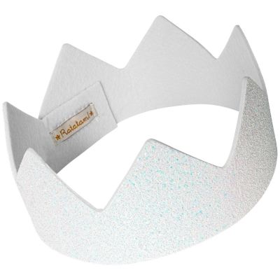 Couronne à paillettes Blanche  par Ratatam