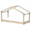 Lit cabane Star Light 1 finition bois brut (90 x 200 cm) - Mathy by bols