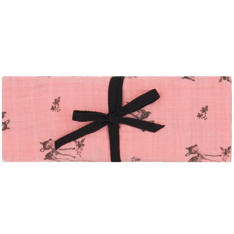 Maxi lange faon Bianca rose (110 x 110 cm) Rose in April