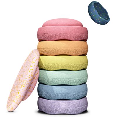 Jeu de motricité Spring Special Rainbow Set pastel (7 blocs)