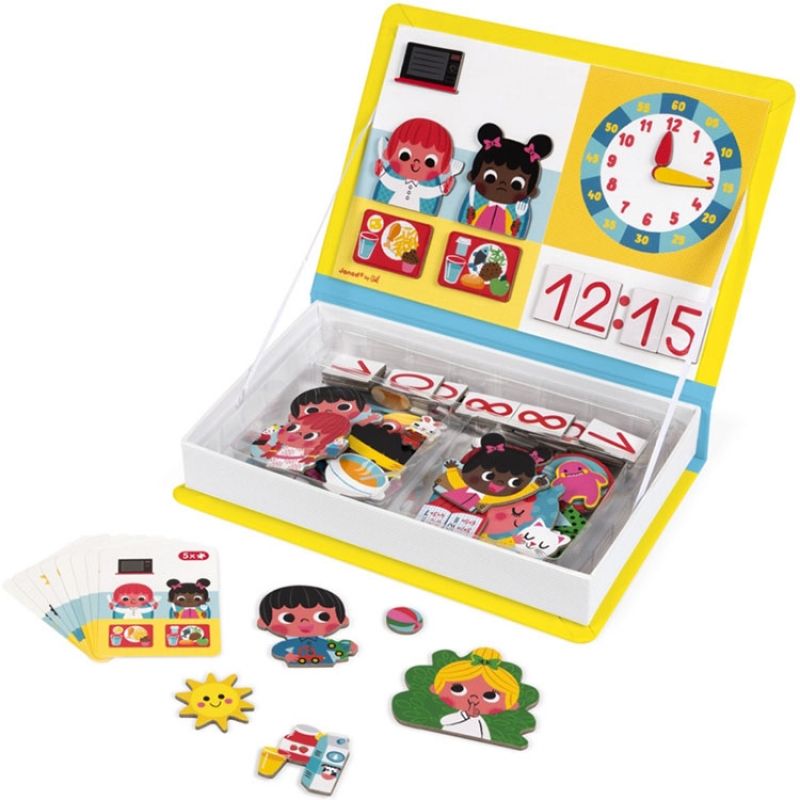 Jeu magnétique Magneti'Book J'apprends l'heure Janod