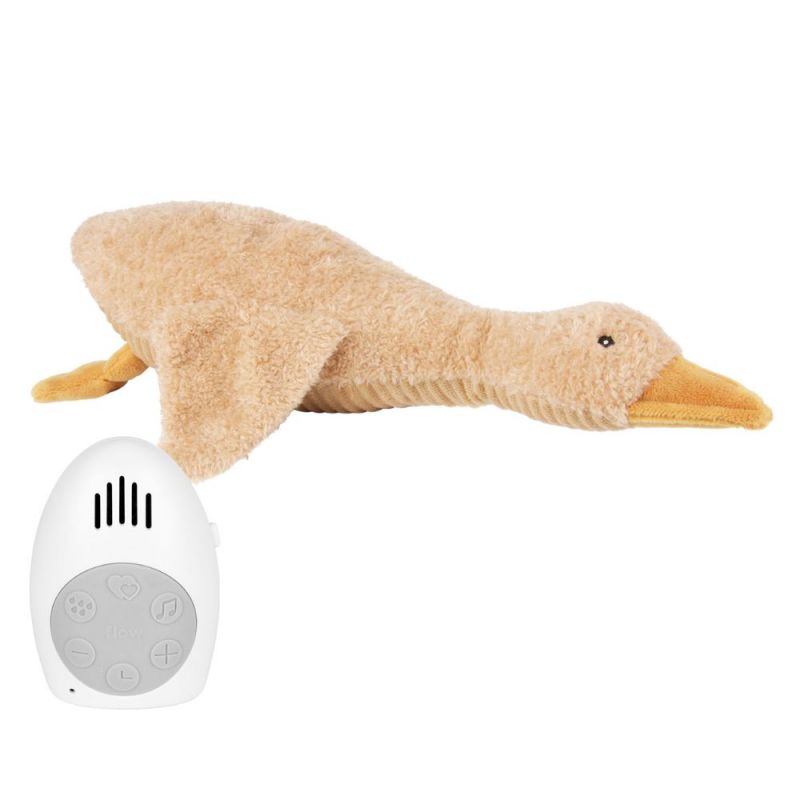 Peluche bruit blanc oie Liva marron FLOW