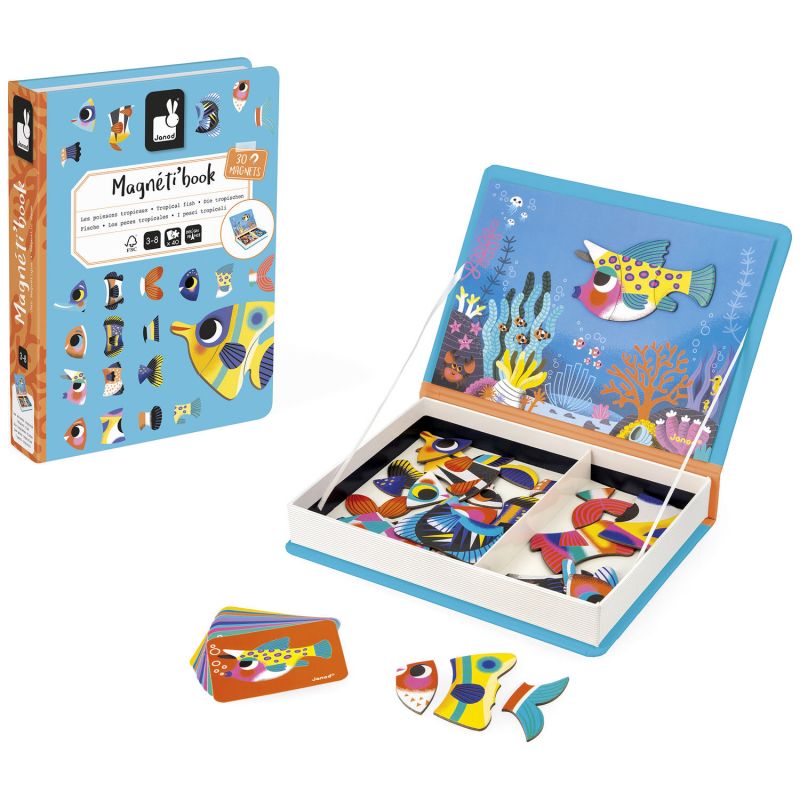 Jeu magnétique magneti'Book Poissons tropicaux Janod Packaging 4
