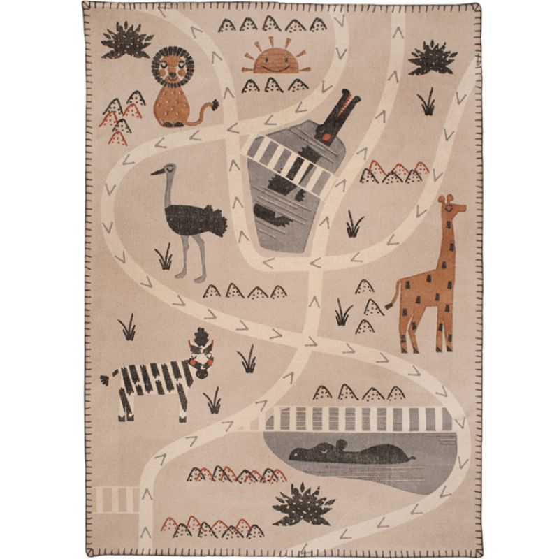 Tapis rectangulaire Little Savannah (100 x 140 cm) Nattiot