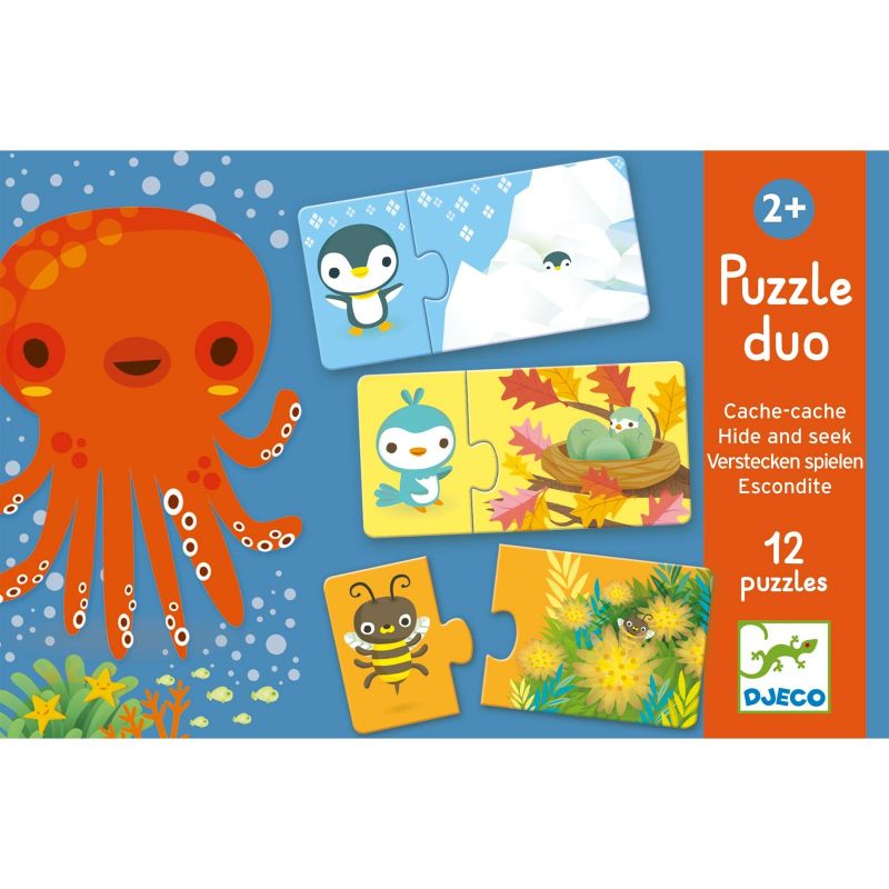 Puzzle duo cache-cache (24 pièces) Djeco