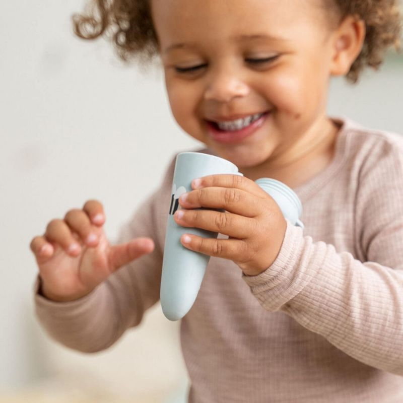 Lot de 3 moules à glace silicone Dotti Bleu Done by Deer Ambiance 3