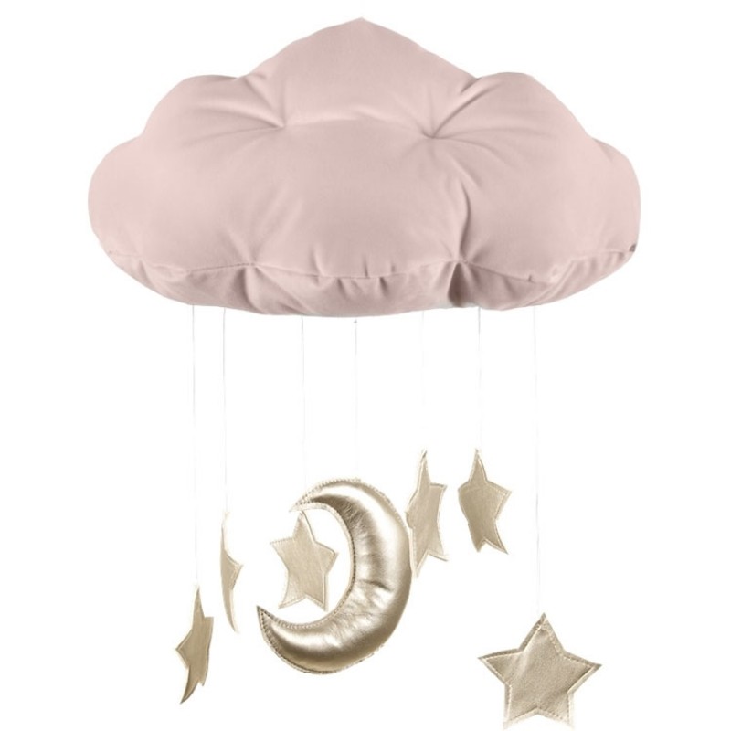 Mobile nuage vieux rose Cotton&Sweets