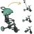 Variation Vert, noir du produit Tricycle Trike Explorer Foldable 4 en 1 Olive de la marque Globber