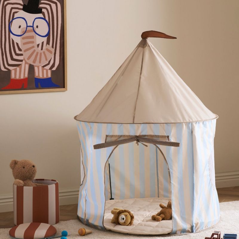 Tente de jeu Stripe Light Blue Kid's Concept Ambiance 2
