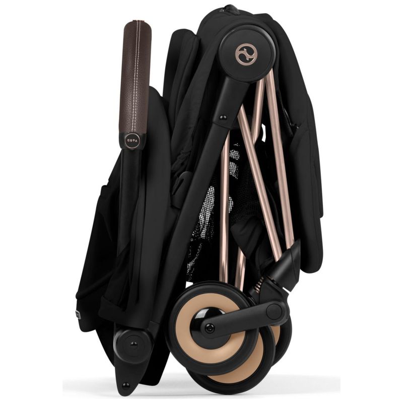 COŸA Style 2026 Poussette ultra-compacte et Châssis Rose Gold Sepia Black Cybex Produit 9