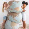 Pouf World Map Back-to-School (45 x 50 cm)  par Lorena Canals