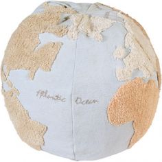 Pouf World Map Back-to-School (45 x 50 cm)