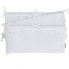 Tour de lit Calm blanc (pour lits 60 x 120 ou 70 x 140 cm) - Baby's Only