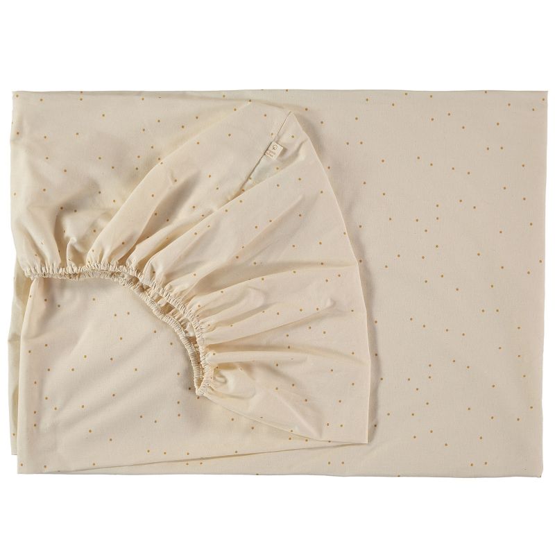 Drap housse Tibet Honey sweet dots (90 x 200 cm) Nobodinoz