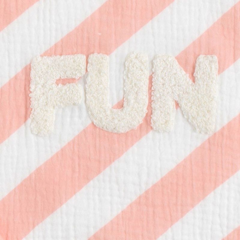 Poncho de plage à rayures Roses Pop (1-3 ans) Sauthon Produit 4