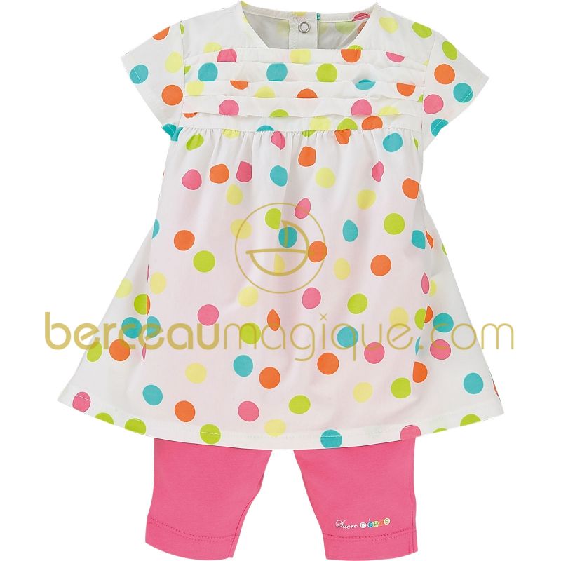 Ensemble robe et leggings Un monde de couleurs (1 mois au 12 mois) Sucre d'orge