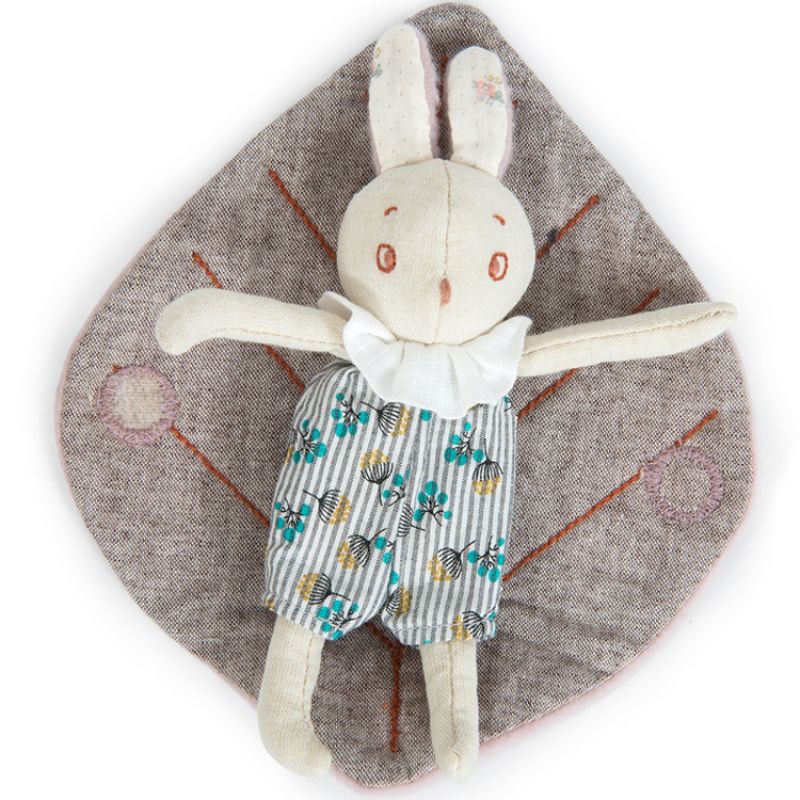 Mini peluche Mousse le petit lapin Après la pluie (16 cm) Moulin Roty