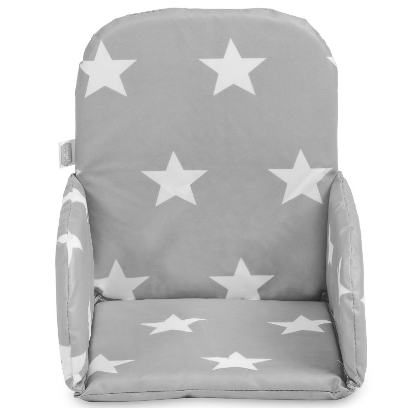 Coussin chaise haute Little star étoile gris anthracite Jollein